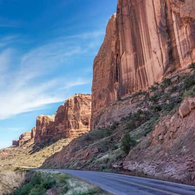 State Route 128 on Colorado River, USA