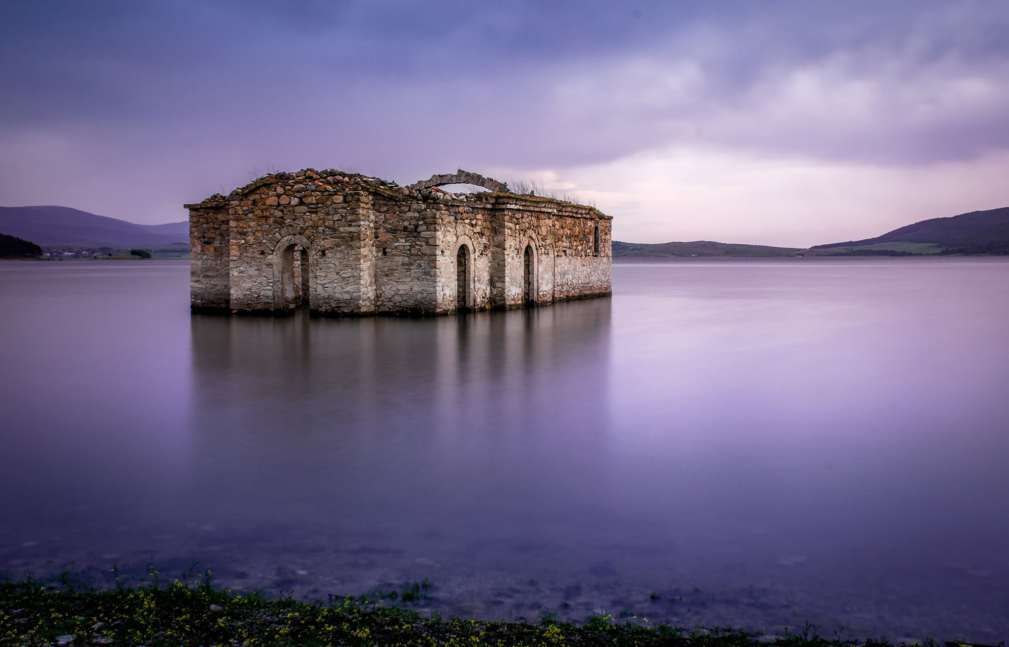 Sunken Church of Jrebchevo Dam, Bulgaria