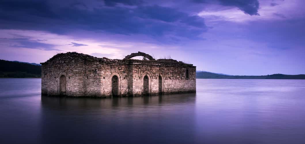 Sunken Church of Jrebchevo Dam