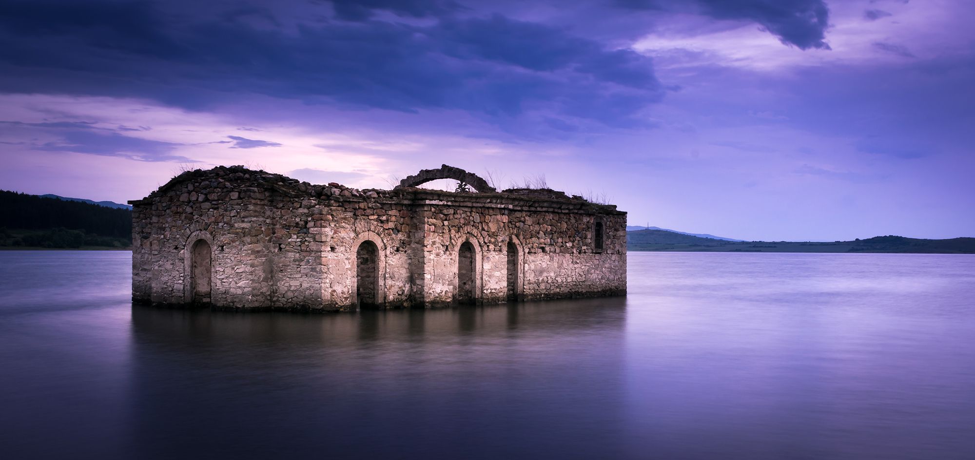 Sunken Church of Jrebchevo Dam, Bulgaria