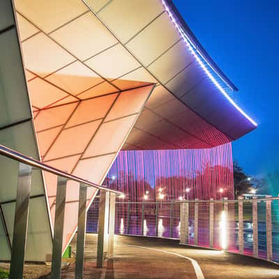 Torrens Footbridge water feature, Australia