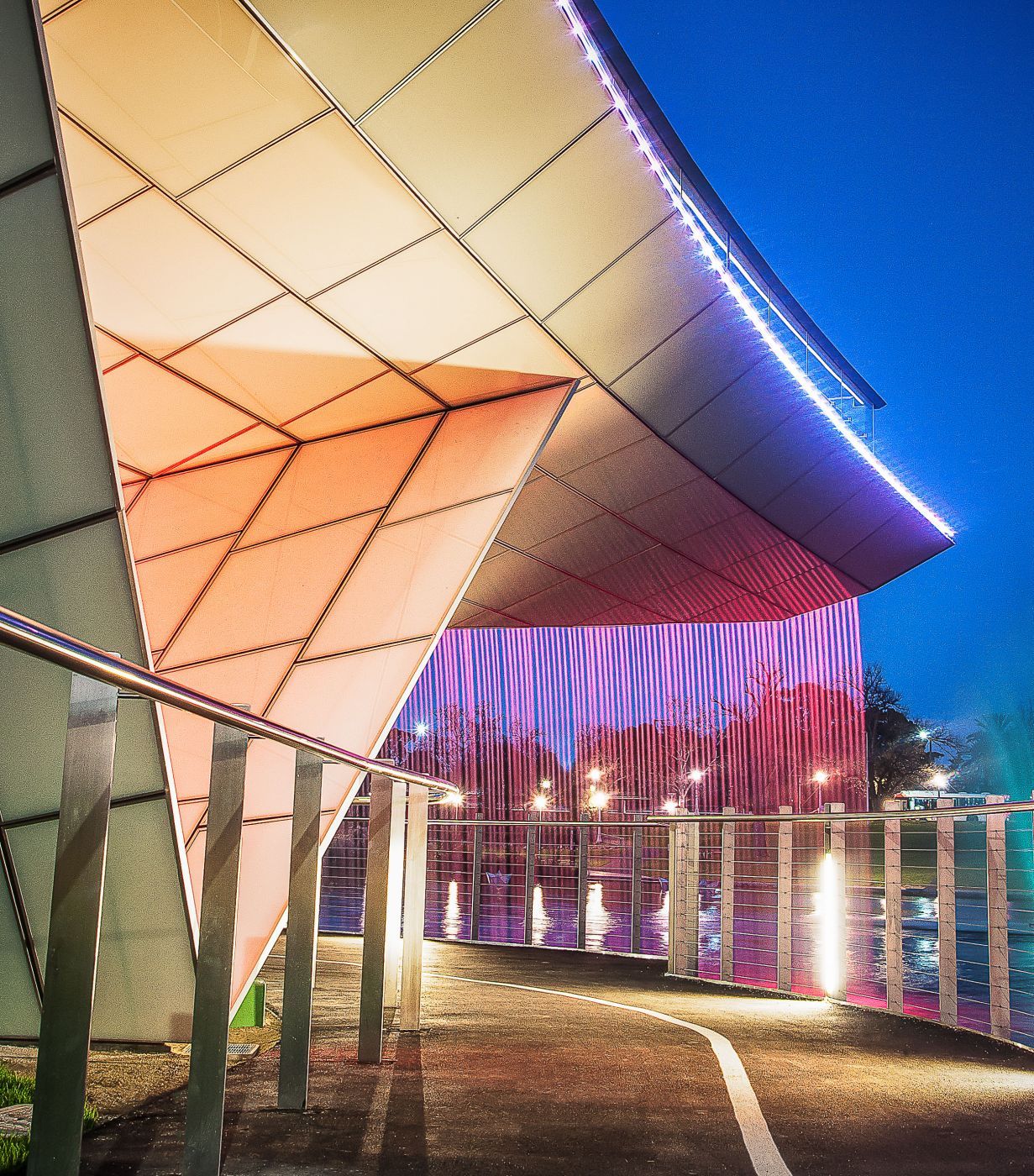 Torrens Footbridge water feature, Australia