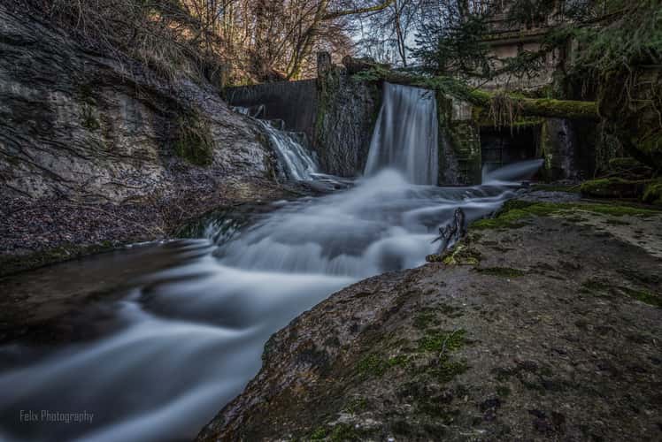 Waterfall in forest