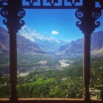 A view of Hunza from Baltit Fort, Pakistan