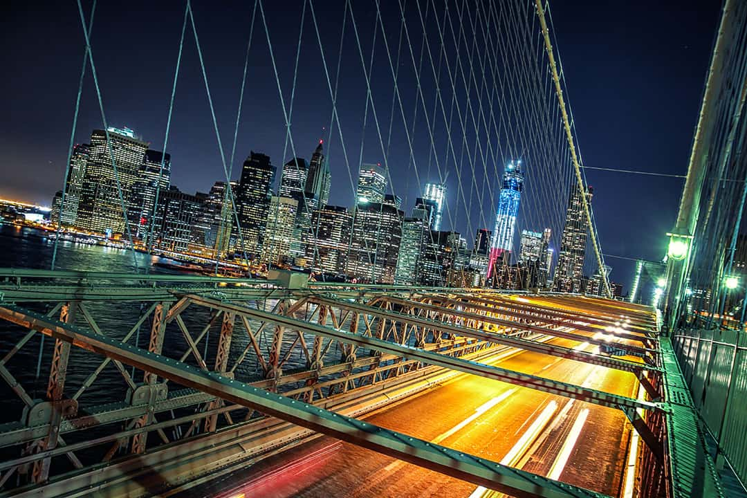 I just love this perspective from Brooklyn Bridge in New York, but I had to put so much effort into getting this shot. Especially the right part of the image was pretty blurry and I had to sharpen it a lot with Photoshop, because I had to shot this with very short exposure times while the handrail was shaking. Using a good tripod would have saved me hours of post processing and because of all the sharpening I had to do it's only good as a digital photo, but not for print.