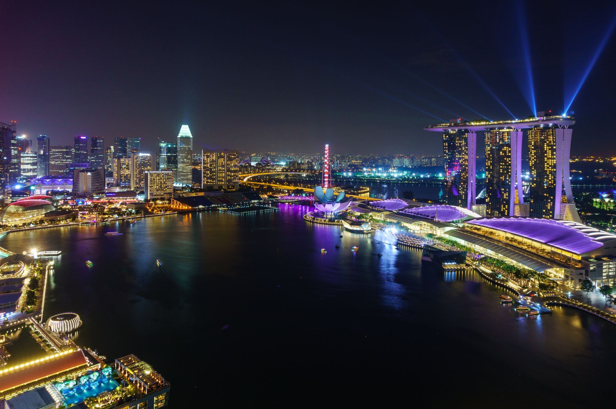 At the Sail at Marina Bay, Singapore