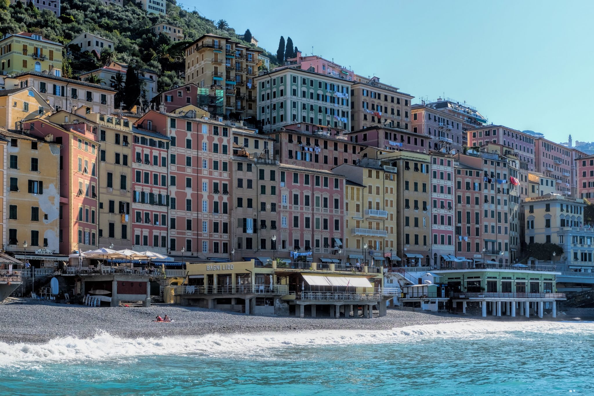 Beach of Camogli, Italy