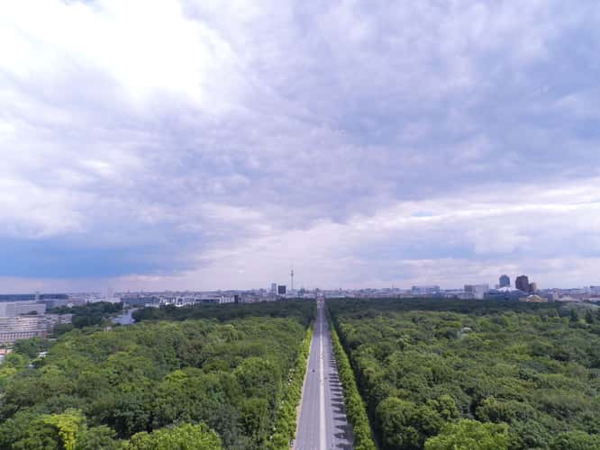 View from the Siegessäule, Berlin