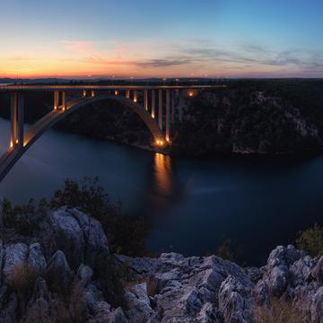 Bridge over Krka near Skradin, Croatia