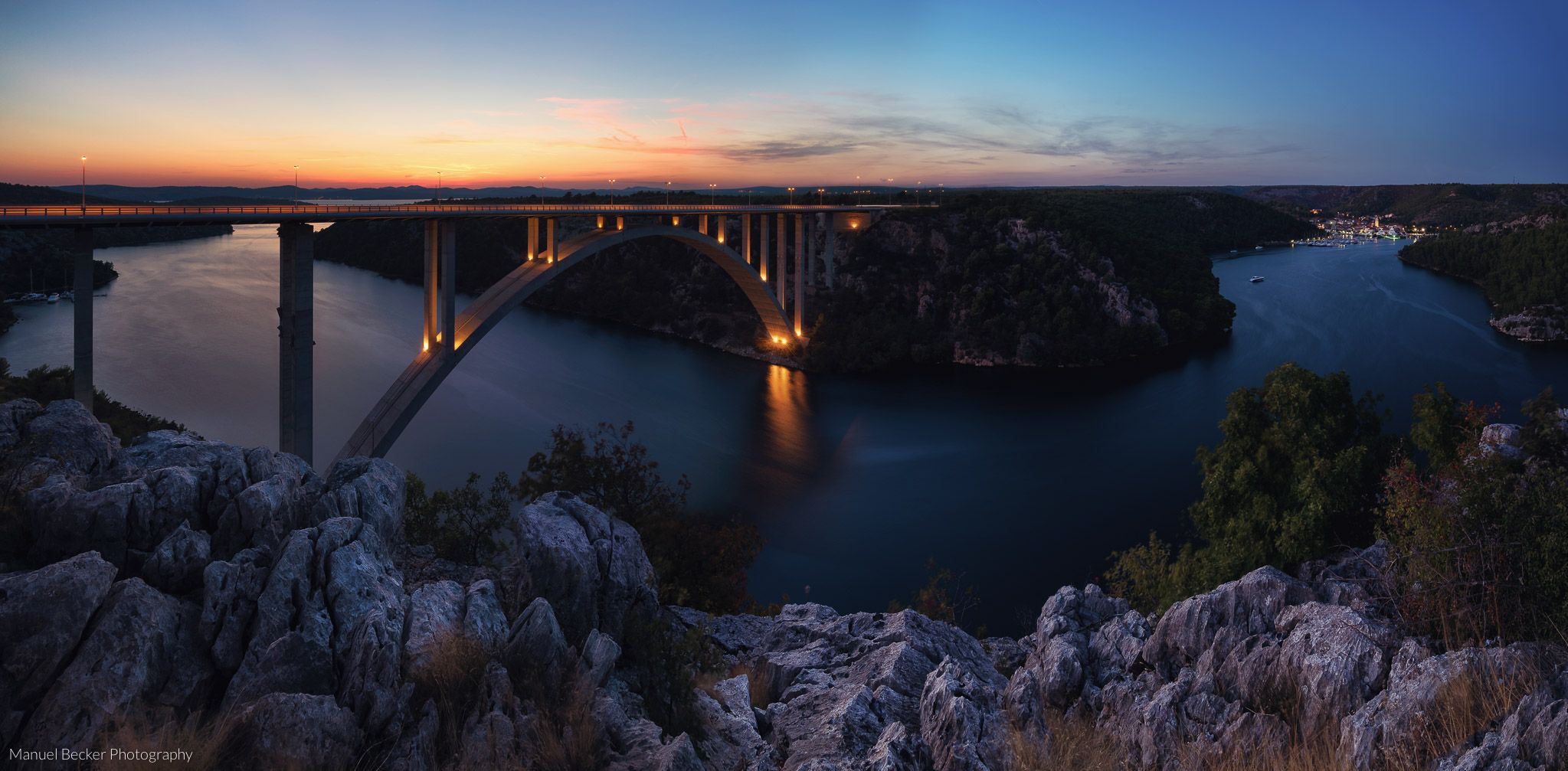 Bridge over Krka near Skradin, Croatia