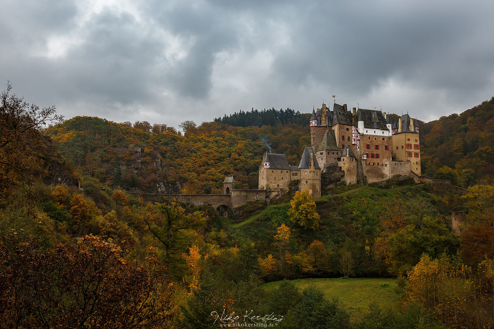 Eltz Castle from the side, Germany