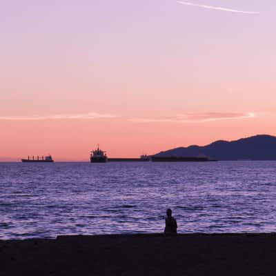 Ocean view at English Bay, Vancouver, Canada