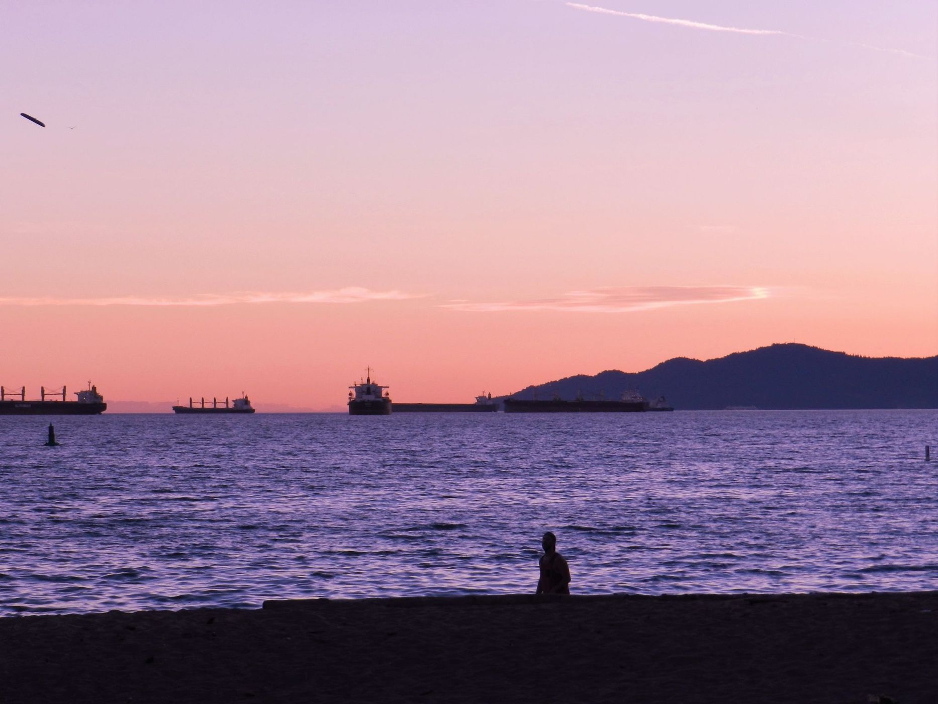 Ocean view at English Bay, Vancouver, Canada