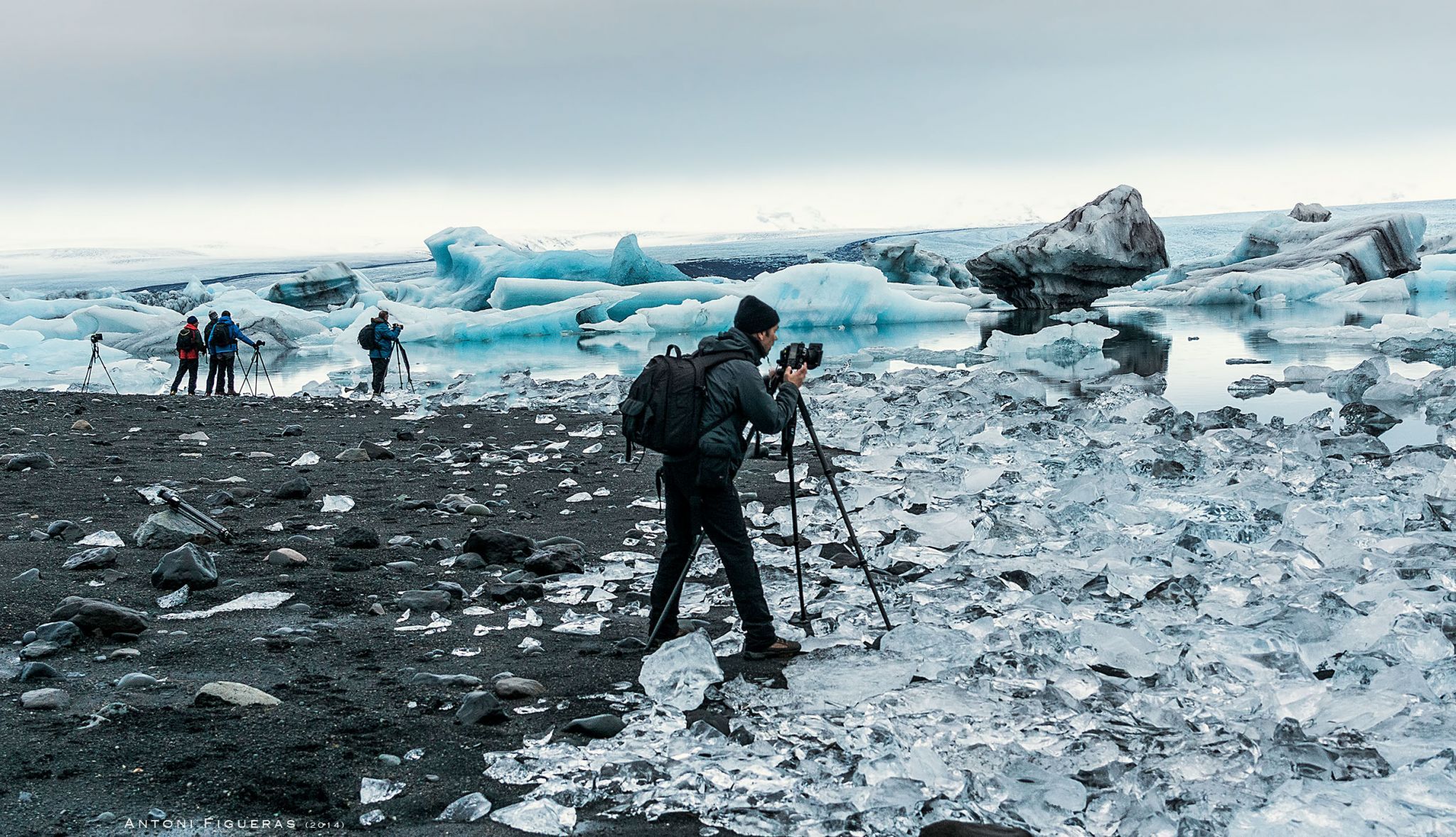 Glacial Lagoon at Jökulsárlón, Iceland