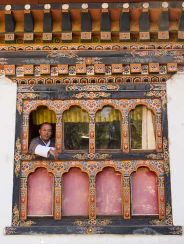 Historisches Gebäude an der Malschule Zorig Chusum