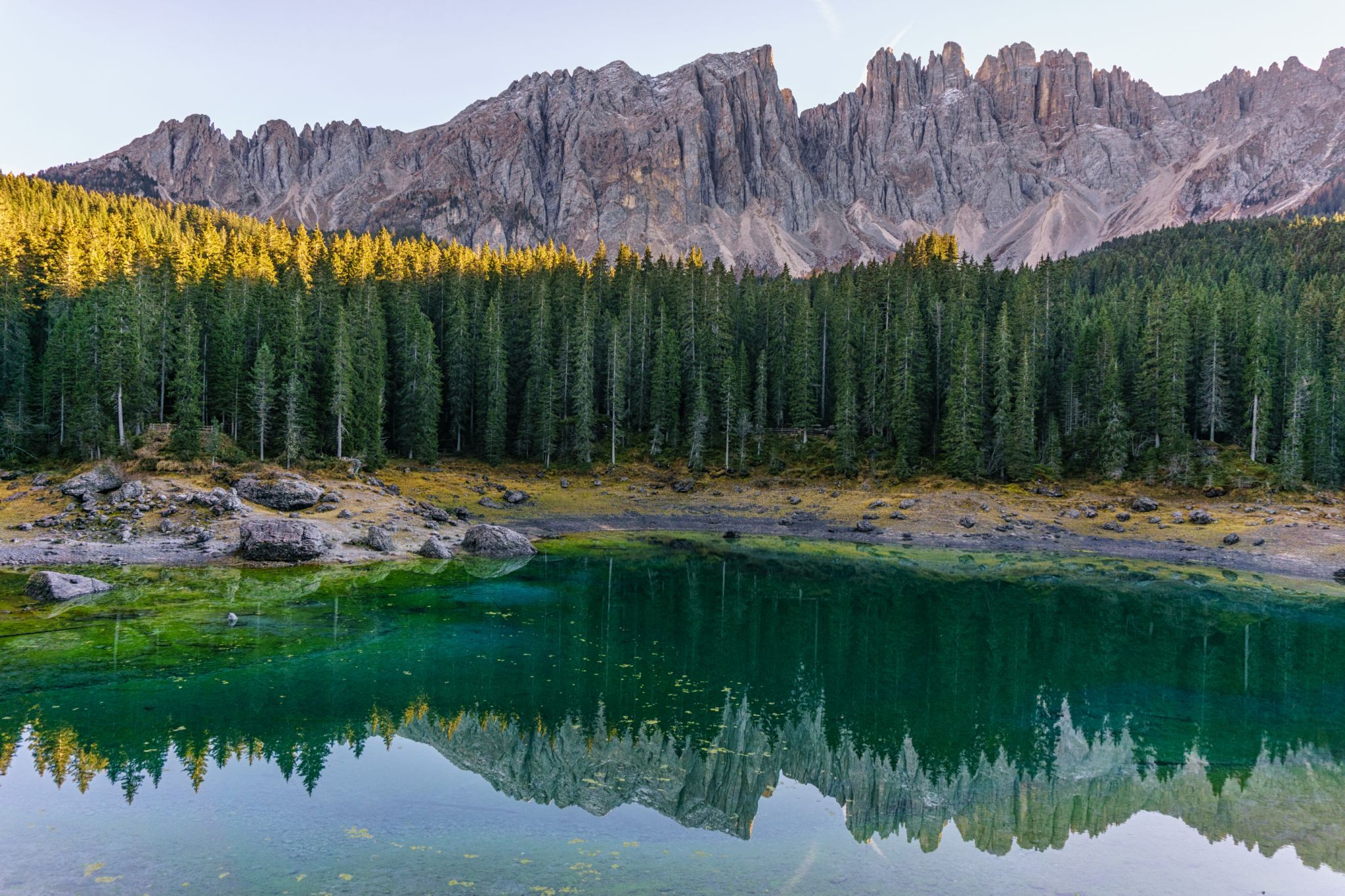 Lake Carezza, Dolomites, Italy
