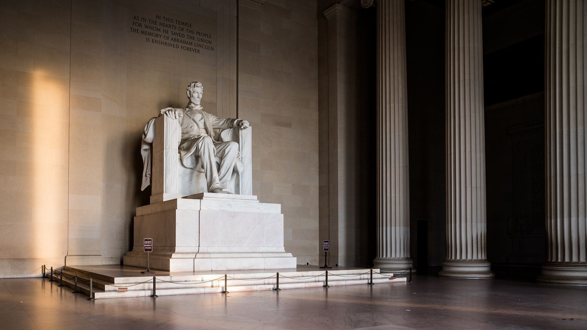 Lincoln memorial in Washington DC, USA