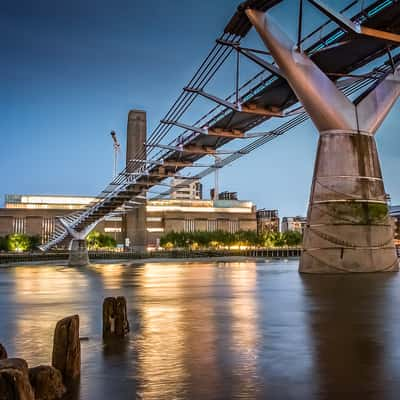 Millennium Bridge and Tate Modern, London, United Kingdom