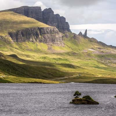 Old Man of Storr From Loch Fada, United Kingdom