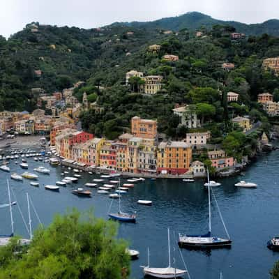 Portofino from Castello Brown, Italy