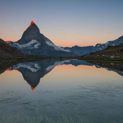 Riffelsee with Matterhorn reflection, Switzerland