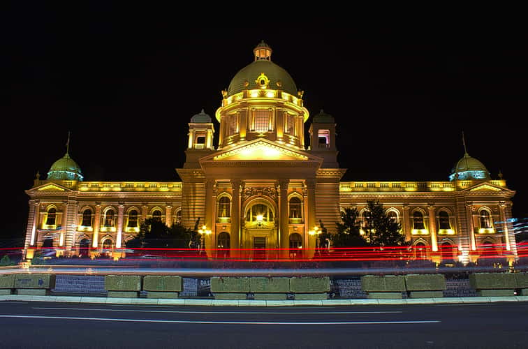 The House of the National Assembly of Serbia, in Belgrade