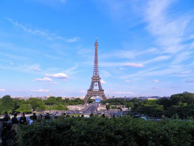 Eiffel Tower from Trocadero, Paris