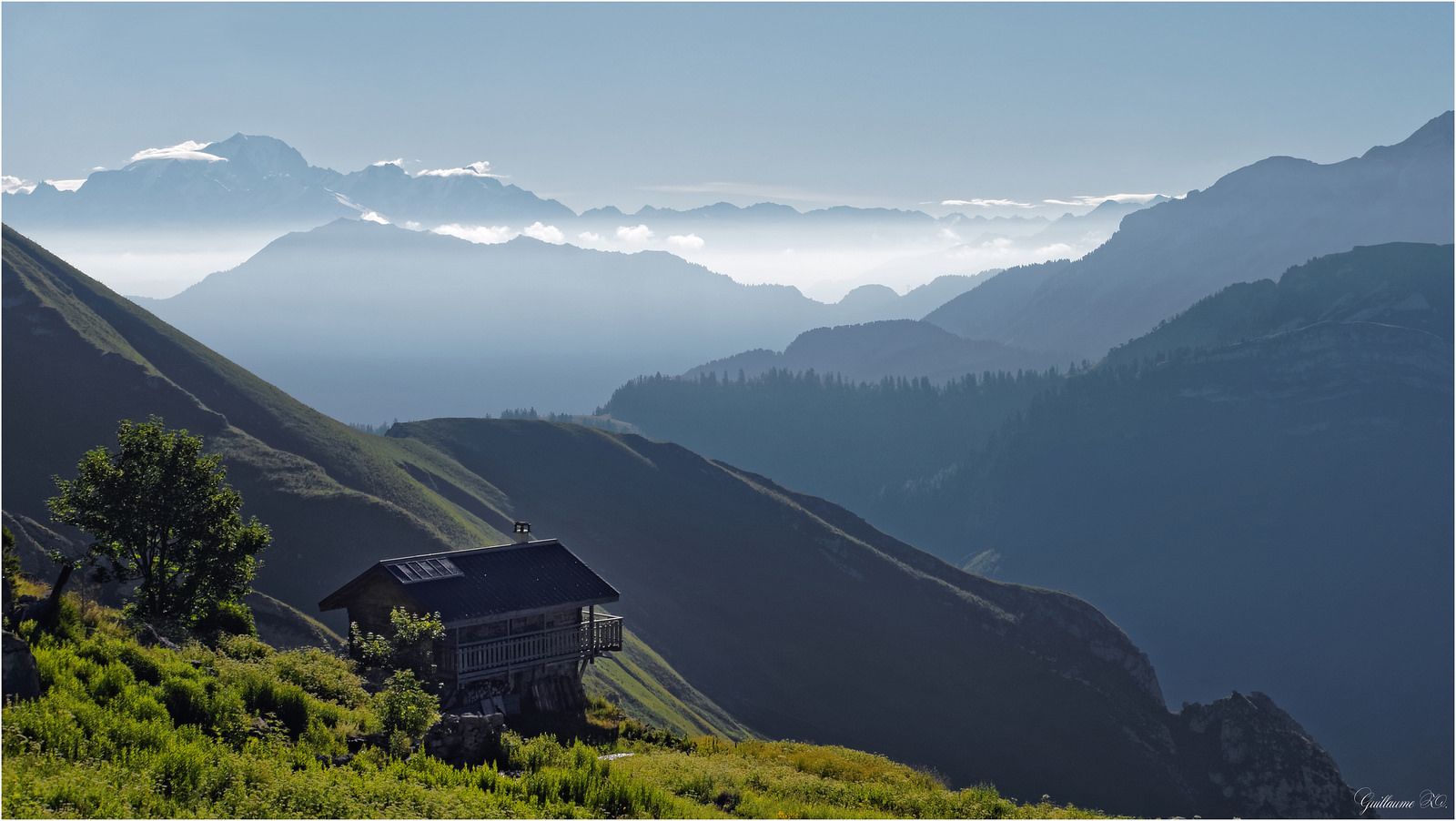 View on the Mont Blanc, France