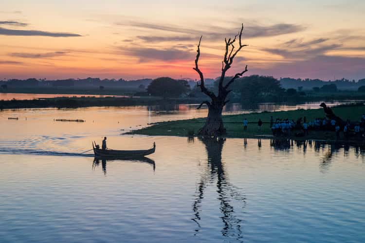 View from the U Bein Bridge