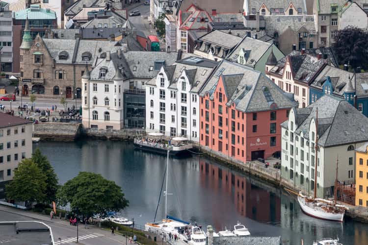 View over Ålesund from Fjellstua Viewpoint