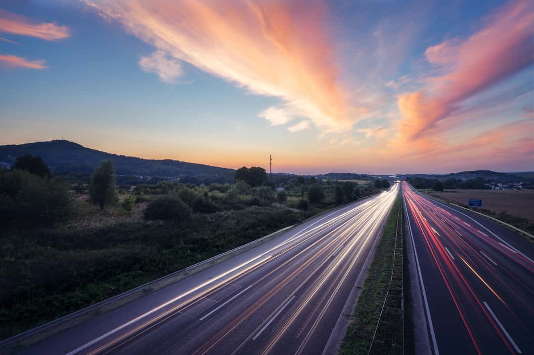 This is my final photo which I call heavens highway because the clouds have the same direction and even the same colors as the streams on the highway.