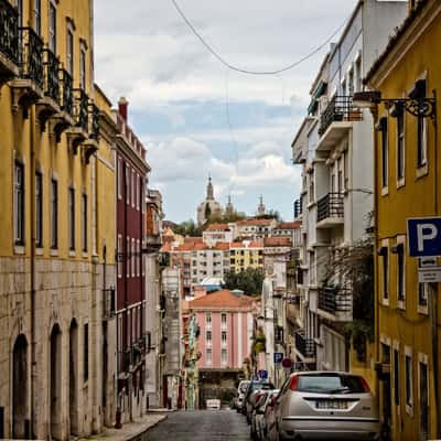 Basílica da Estrela from Largo de São Mamede, Portugal