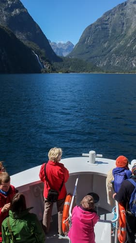 Boat tour on Milford Sound