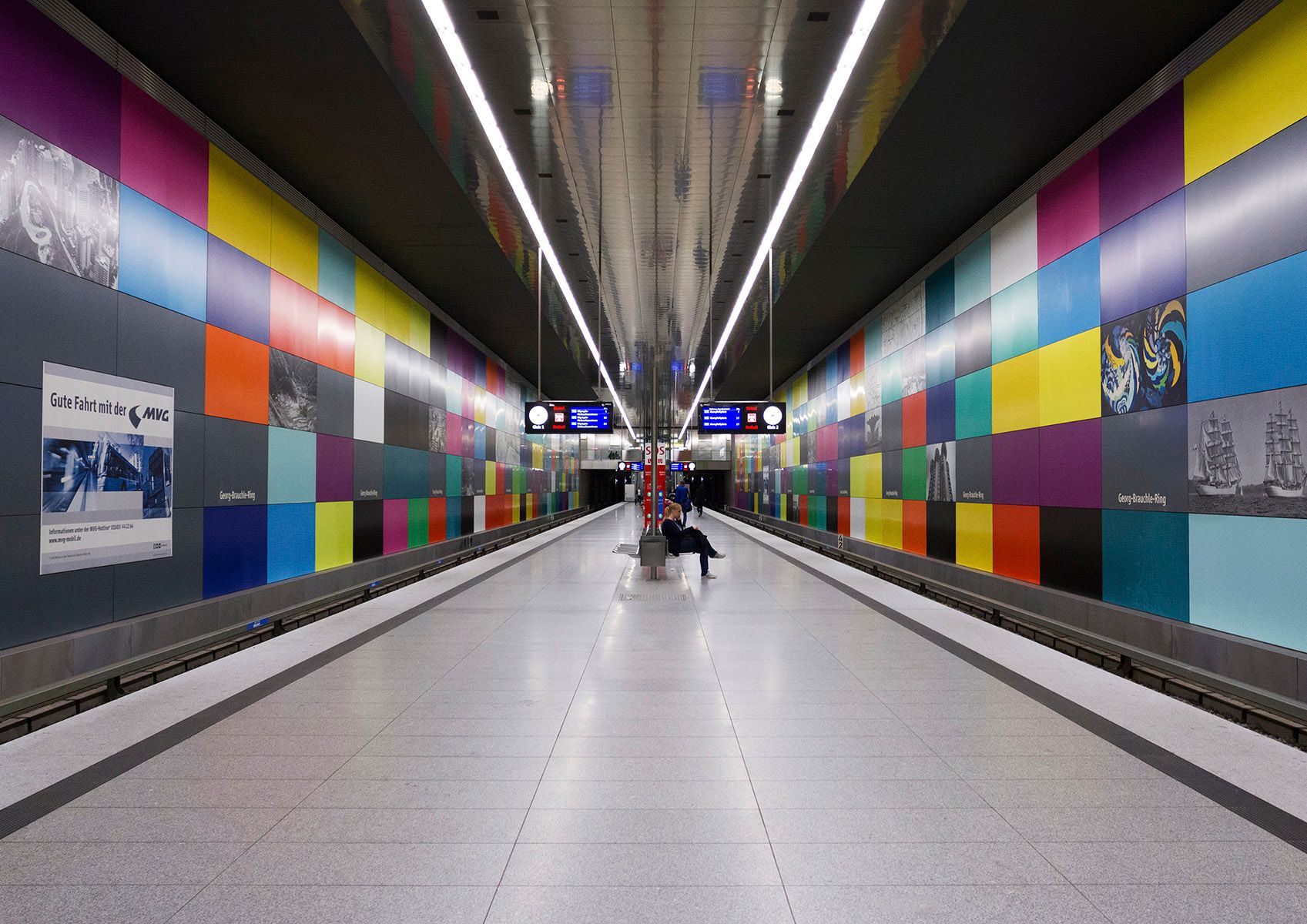 “Georg-Brauchle-Ring“ (Subway Station), Munich, Germany