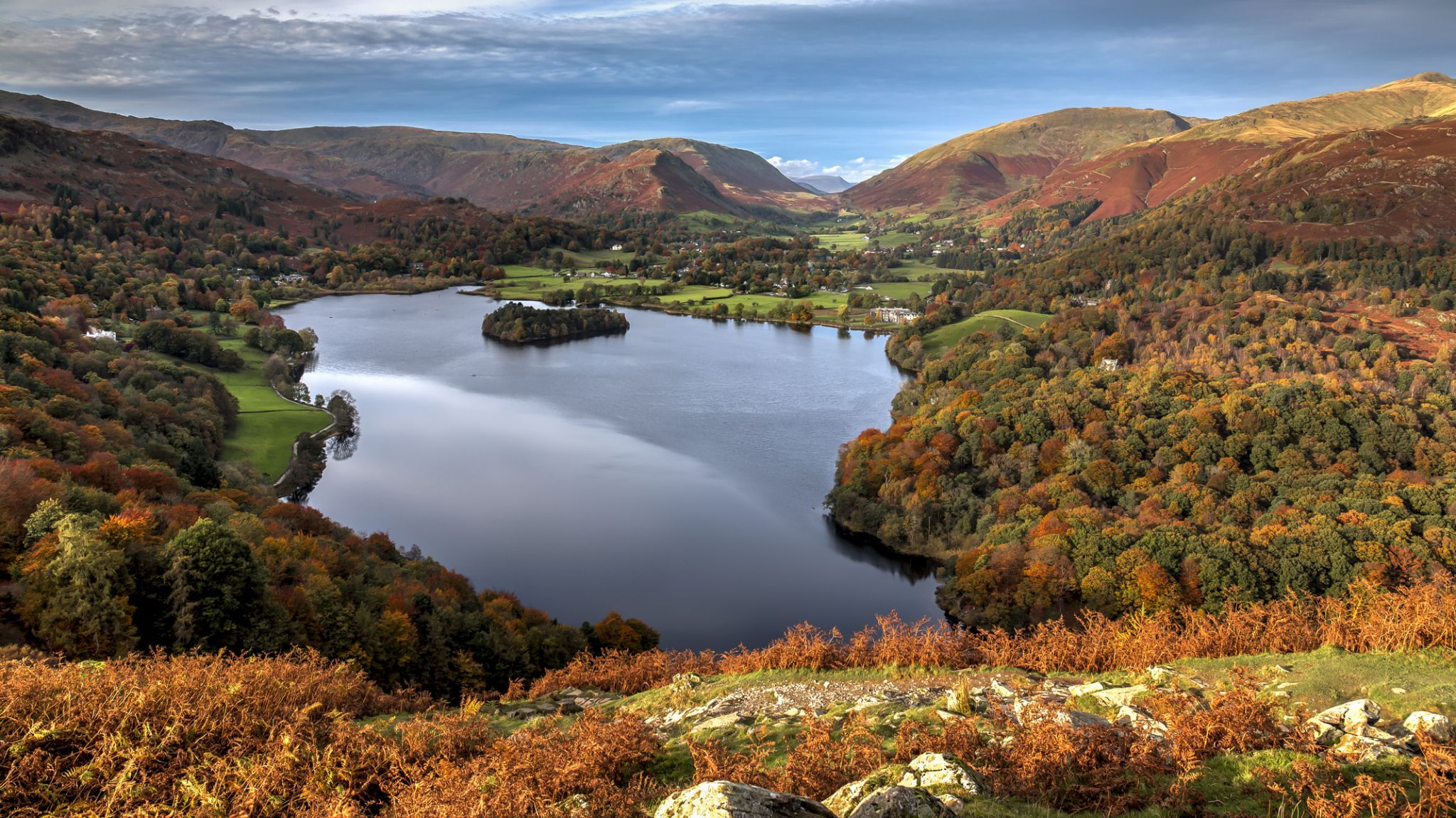 Grassmere view from Loughrigg Terrace, United Kingdom