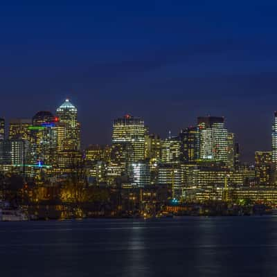 Lake Union View of Seattle Skyline, USA