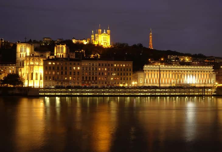 Lyon, from Saône bank