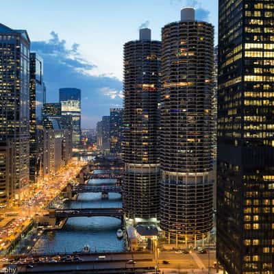 Rooftop of the London House Hotel, Chicago, USA