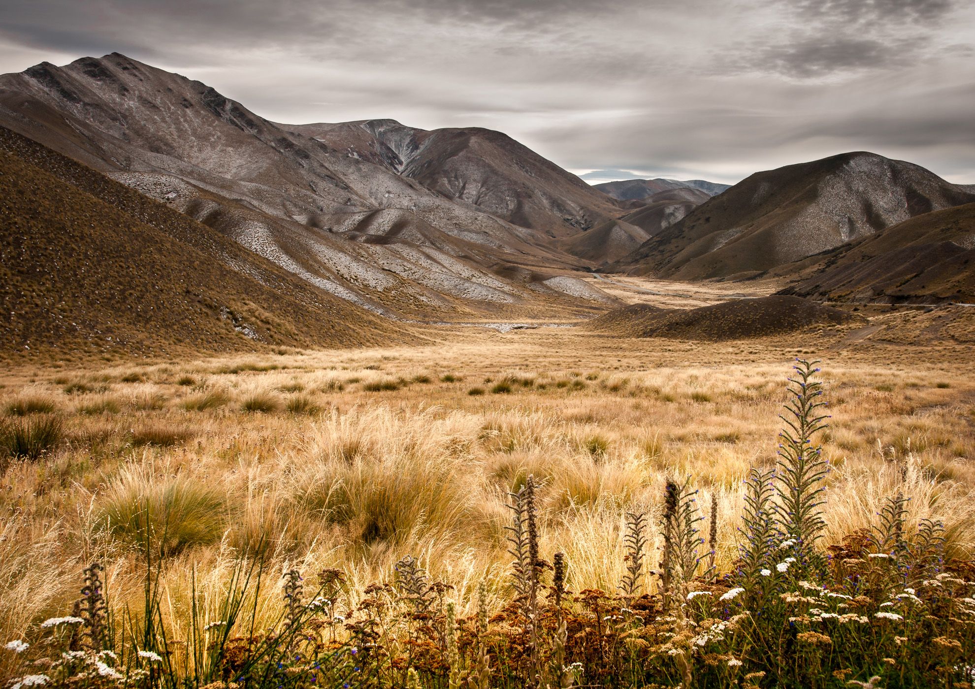 Omarama-Lindis Pass Road panorama, New Zealand