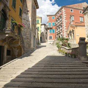 Stairs in the old town, Croatia