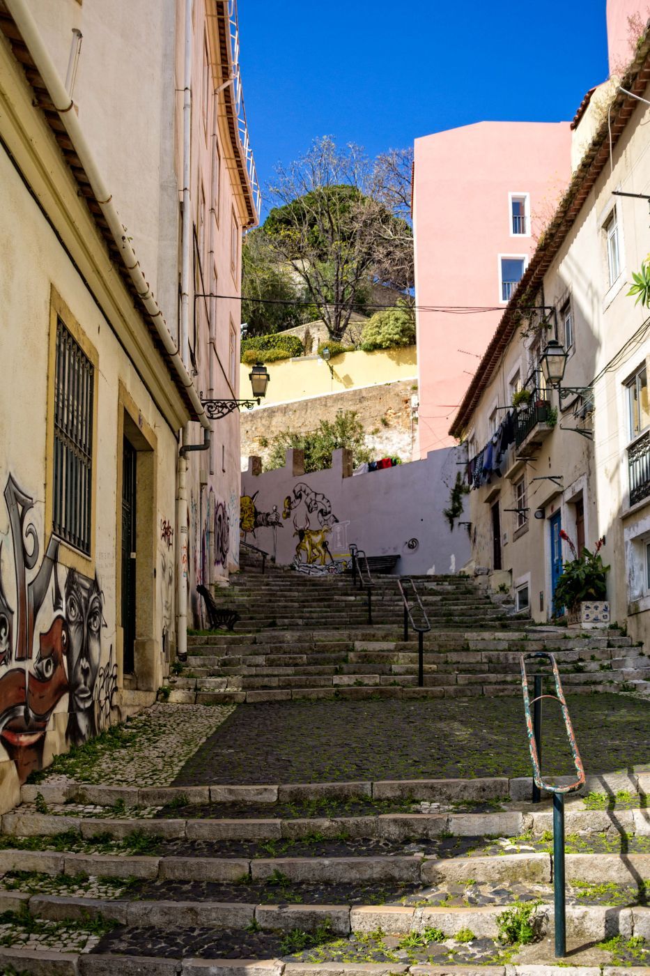 Stairway Lisbon Alfama, Portugal
