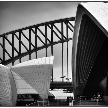 Sydney Harbour Bridge with Sydney Opera House, Australia