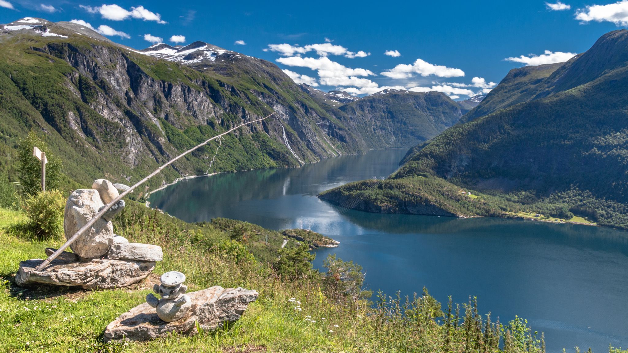 Tafjord from above Fjørå, Norway