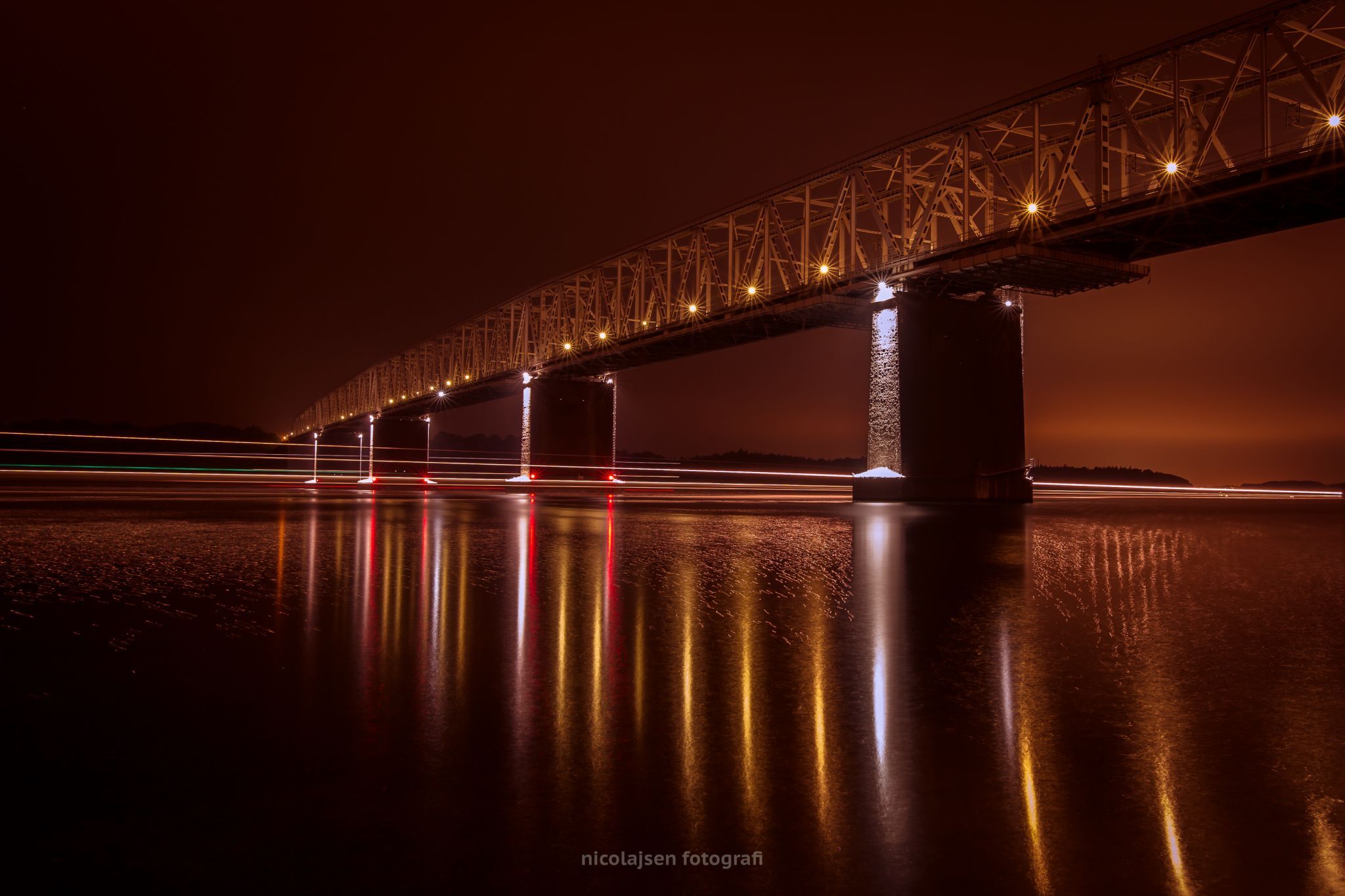 The old bridge of Lillebælt, Denmark