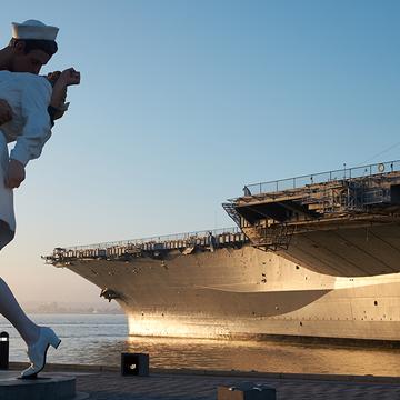 Unconditional Surrender Statue, USS Midway, USA