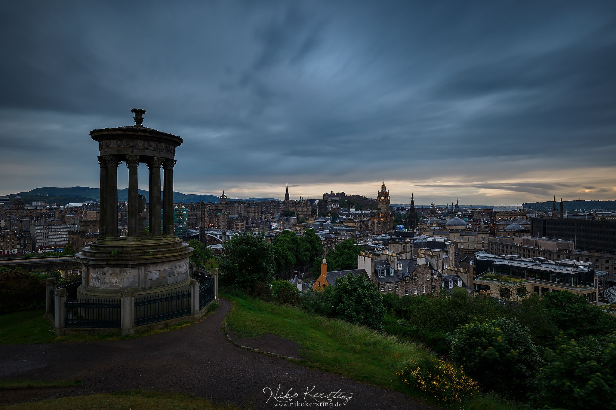 View over Edinburgh from Calton Hill, United Kingdom