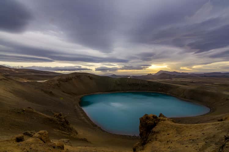 Viti explosion crater in Krafla, Iceland