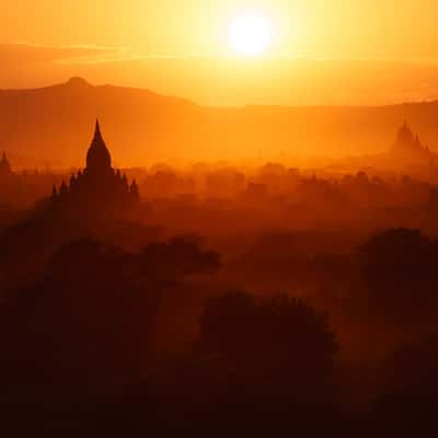 Bagan from Pyathada Temple, Myanmar