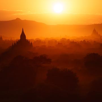 Bagan from Pyathada Temple, Myanmar