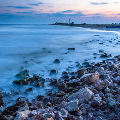 Black Sea rocky beach, Romania